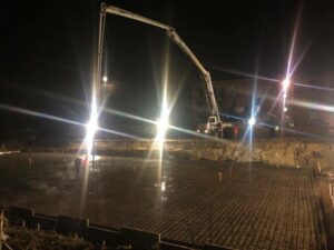 Dostawa betonu na teren budowy w miejscowości Krotoszyn